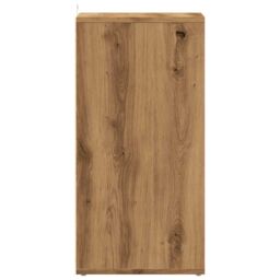 Berkfield Home Shoe Cabinets 2 pcs Artisan Oak 32x35x70 cm Engineered Wood in Brown - Size: 32 x 35 x 70 cm - thumbnail 5