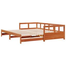 Berkfield Home Durable Daybed without Mattress Wax Brown 80x200 cm Solid Wood Pine - thumbnail 8