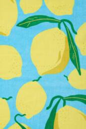 Catherine Lansfield 'Lemons' Cotton Beach Sun Lounger Towel in Aqua - thumbnail 3