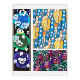 Artery8 Edouard Benedictus Framed Wall Art Colourful Floral Art Deco Patterns - Size: A4 - thumbnail 3