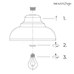 Pagazzi Maris Matte Grey Easy-Fit Pendant - thumbnail 5