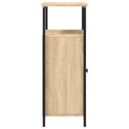 Berkfield Home Sideboard Sonoma Oak 70x30x80 cm Engineered Wood in Light Oak - Size: 70 x 30 x 80 cm - thumbnail 7