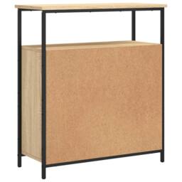 Berkfield Home Sideboard Sonoma Oak 70x30x80 cm Engineered Wood in Light Oak - Size: 70 x 30 x 80 cm - thumbnail 8