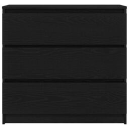 Berkfield Home Sideboard Black Oak 80x35x76 cm Engineered Wood - Size: 80 x 35 x 76 cm - thumbnail 6