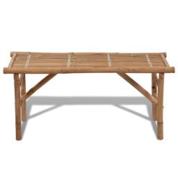 Berkfield Home Folding Garden Bench 118 cm Bamboo in Brown