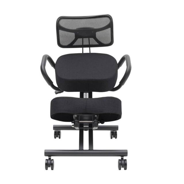KORVIXA Ergonomic Posture Orthopaedic Stool Office Seat in Black - Size: 100 cm x 100 cm - image 1