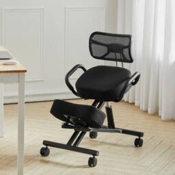 KORVIXA Ergonomic Posture Orthopaedic Stool Office Seat in Black - Size: 100 cm x 100 cm - thumbnail 5