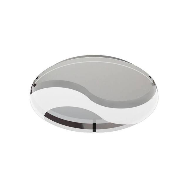 Netlighting Jersey Ceiling 20W LED Round 3000K 1800lm Chrome Opal White Glass in Grey - image 1