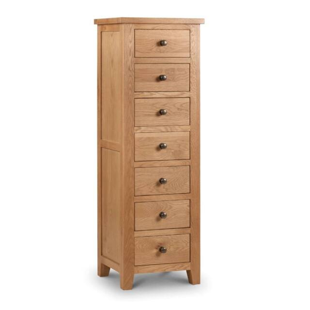 Cheshire Premium Kingsley 7 Drawer Chest - Oak in Brown - image 1