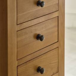 Cheshire Premium Kingsley 7 Drawer Chest - Oak in Brown - thumbnail 6