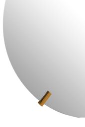 Orsina Sleek & Slim Design Wall Mirror With Hanging Loop, Versatile Round Shaped Mirror, Round Mirror for Home in Gold - thumbnail 4