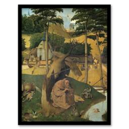 "Artery8 Temptations of Saint Anthony Bosch Framed Wall Art Print - Size: W12"" x H16""" - thumbnail 1