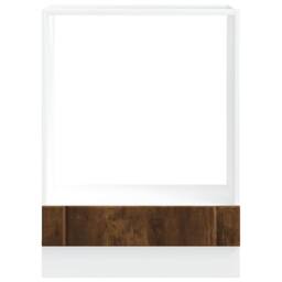 Berkfield Home Oven Cabinet Lucca Smoked Oak Engineered Wood in Brown - thumbnail 4