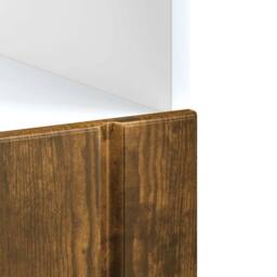 Berkfield Home Oven Cabinet Lucca Smoked Oak Engineered Wood in Brown - thumbnail 8