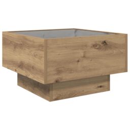 Berkfield Home Coffee Table Artisan oak 50 x 50 x 30 cm Engineered wood in Brown - thumbnail 6