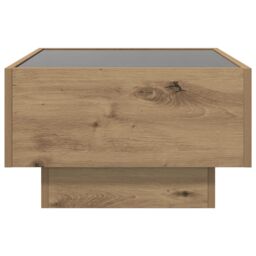 Berkfield Home Coffee Table Artisan oak 50 x 50 x 30 cm Engineered wood in Brown - thumbnail 7