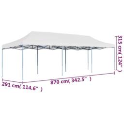 Berkfield Home Folding Pop-up Party Tent 3x9 m White - thumbnail 9