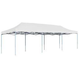 Berkfield Home Folding Pop-up Party Tent 3x9 m White - thumbnail 2