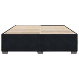Berkfield Home Bed Frame without Mattress Black¬†Super King Velvet in Black - Size: Super King - thumbnail 4