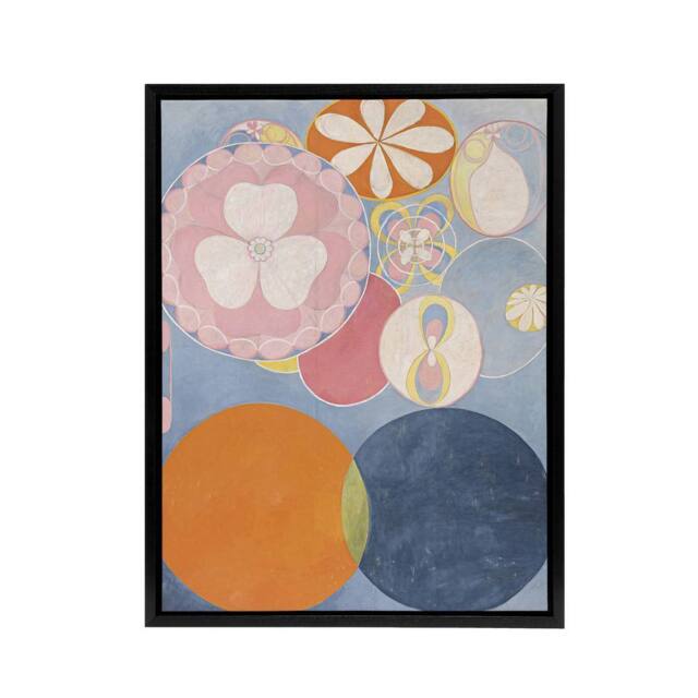 "Artery8 Hilma Af Klint Group Iv No 2 Childhood Framed Canvas Wall Art Print in Blue - Size: W12"" x H16""" - image 1