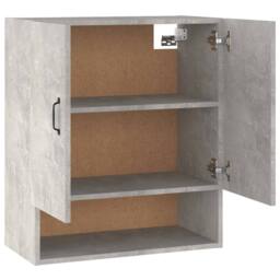 Berkfield Home Wall Cabinet Concrete Grey 60x31x70 cm Engineered Wood - Size: 60 x 31 x 70 cm - thumbnail 7