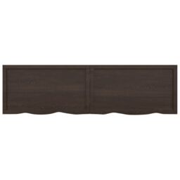 Berkfield Home Table Top Dark Grey 180x50x(2-6) cm Treated Solid Wood Oak - thumbnail 4