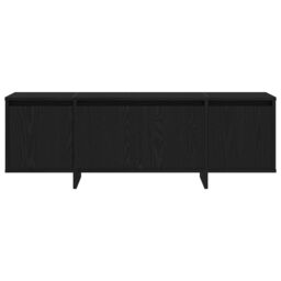 Berkfield Home Black Oak TV Cabinet - 120x30x40.5 cm - Engineered Wood - thumbnail 7