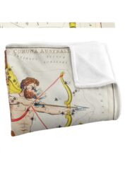 Graffitee Studios Vintage Sagittarius Zodiac Silky Touch Super Soft Throw Blanket 152 X 127 cm in White - thumbnail 3
