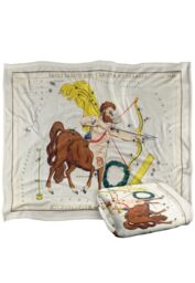 Graffitee Studios Vintage Sagittarius Zodiac Silky Touch Super Soft Throw Blanket 152 X 127 cm in White - thumbnail 2