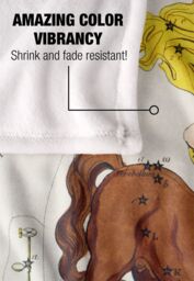 Graffitee Studios Vintage Sagittarius Zodiac Silky Touch Super Soft Throw Blanket 152 X 127 cm in White - thumbnail 4