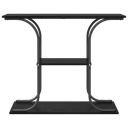 Berkfield Home Console Table Black oak 101 x 35 x 80.5 cm Engineered wood - thumbnail 5