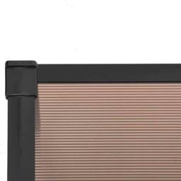 Berkfield Home Durable Door Canopy Black 122x90 cm Polycarbonate - thumbnail 5