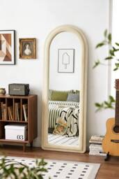 Living and Home Double Arched Full-Length Mirror in Beige - thumbnail 2