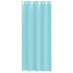 Berkfield Home Voile Curtains with Grommets 2 pcs Turquoise in Aqua - thumbnail 4
