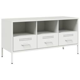 Berkfield Home TV Cabinet White 100.5x39x50.5 cm Steel