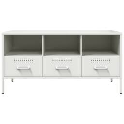 Berkfield Home TV Cabinet White 100.5x39x50.5 cm Steel - thumbnail 6
