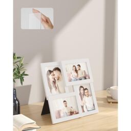 SONGMICS Multi Picture Wall Frame Set 4 Photo Display Gallery Collage in White - thumbnail 4