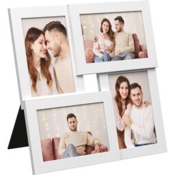 SONGMICS Multi Picture Wall Frame Set 4 Photo Display Gallery Collage in White - thumbnail 7