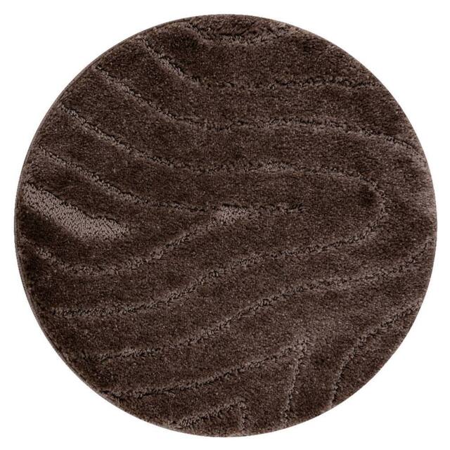 RugsX Dywaniki Łazienkowe Rug in Brown - Size: 100 cm diameter - image 1