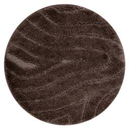 RugsX Dywaniki Łazienkowe Rug in Brown - Size: 100 cm diameter - thumbnail 1