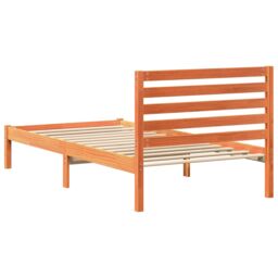 Berkfield Home with Headboard Wax brown 100 x 200 cm Solid pine wood - thumbnail 8