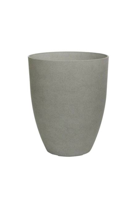 KDMD Cement Grey Aged Effect Plastic Mid Planter 34.5cm - image 1