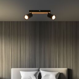 BRILONER 2 Light Black Metal LED Spotlight - thumbnail 7