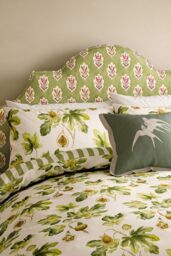 Sanderson 'Fig Harvest' Cotton Duvet Cover Set in Green - Size: King - thumbnail 2