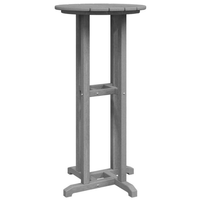 Berkfield Home Bar Table Light Grey 55x55x107 cm HDPE - Size: 55 x 55 x 107 cm - image 1