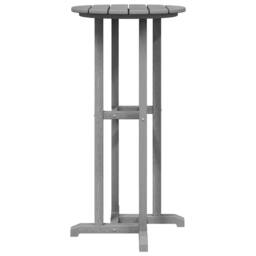Berkfield Home Bar Table Light Grey 55x55x107 cm HDPE - Size: 55 x 55 x 107 cm - thumbnail 5