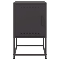 Berkfield Home Bedside Cabinets 2 pcs Black 36x39x60.5 cm Steel - thumbnail 5