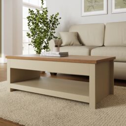 GFW Lancaster Lift Up Coffee Table in Cream - thumbnail 2