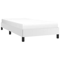 Berkfield Home Bed Frame White 90x190 cm Single Faux Leather - thumbnail 3