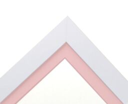 Frames & Mirrors 4U Metro White Frame with Pink Mount for Image Size A5 - thumbnail 6